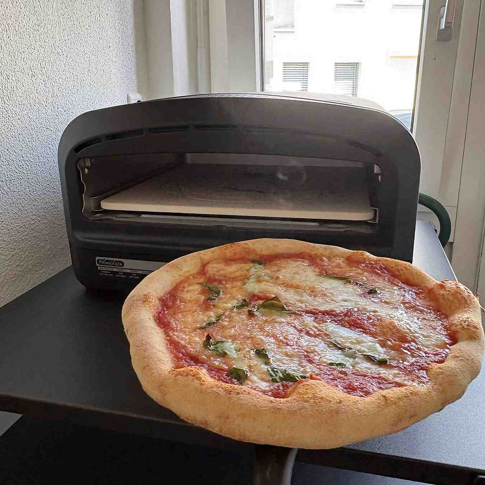 Pizza vor dem Landi Primavista Chef