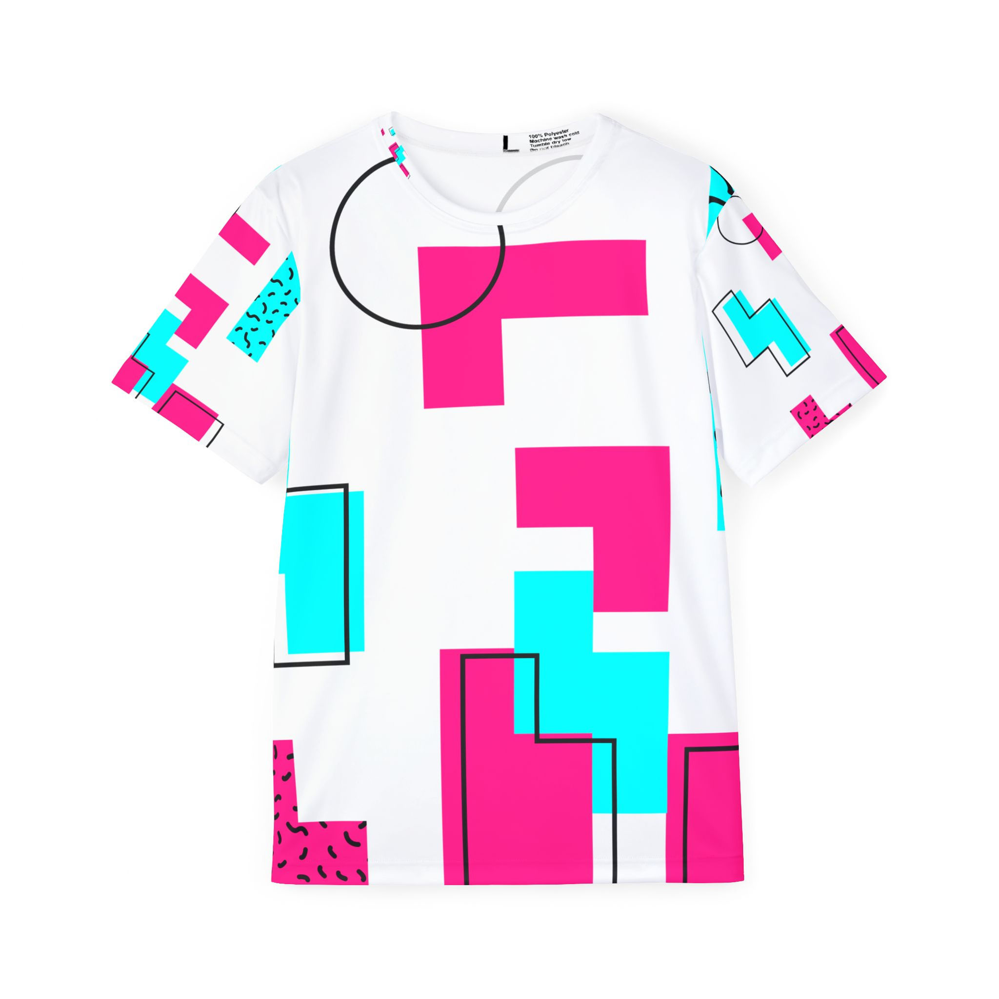 Vibrant Men’s Sports Jersey | Bold Geometric Design | Perfect for Casual Wear