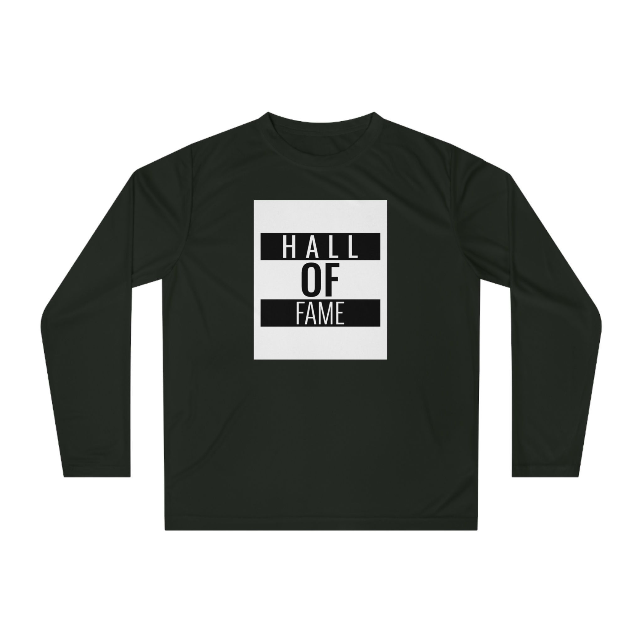 Unisex Performance Long Sleeve Shirt - Hall of Fame Graphic Tee