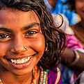 Gelukkig Indian Girl
