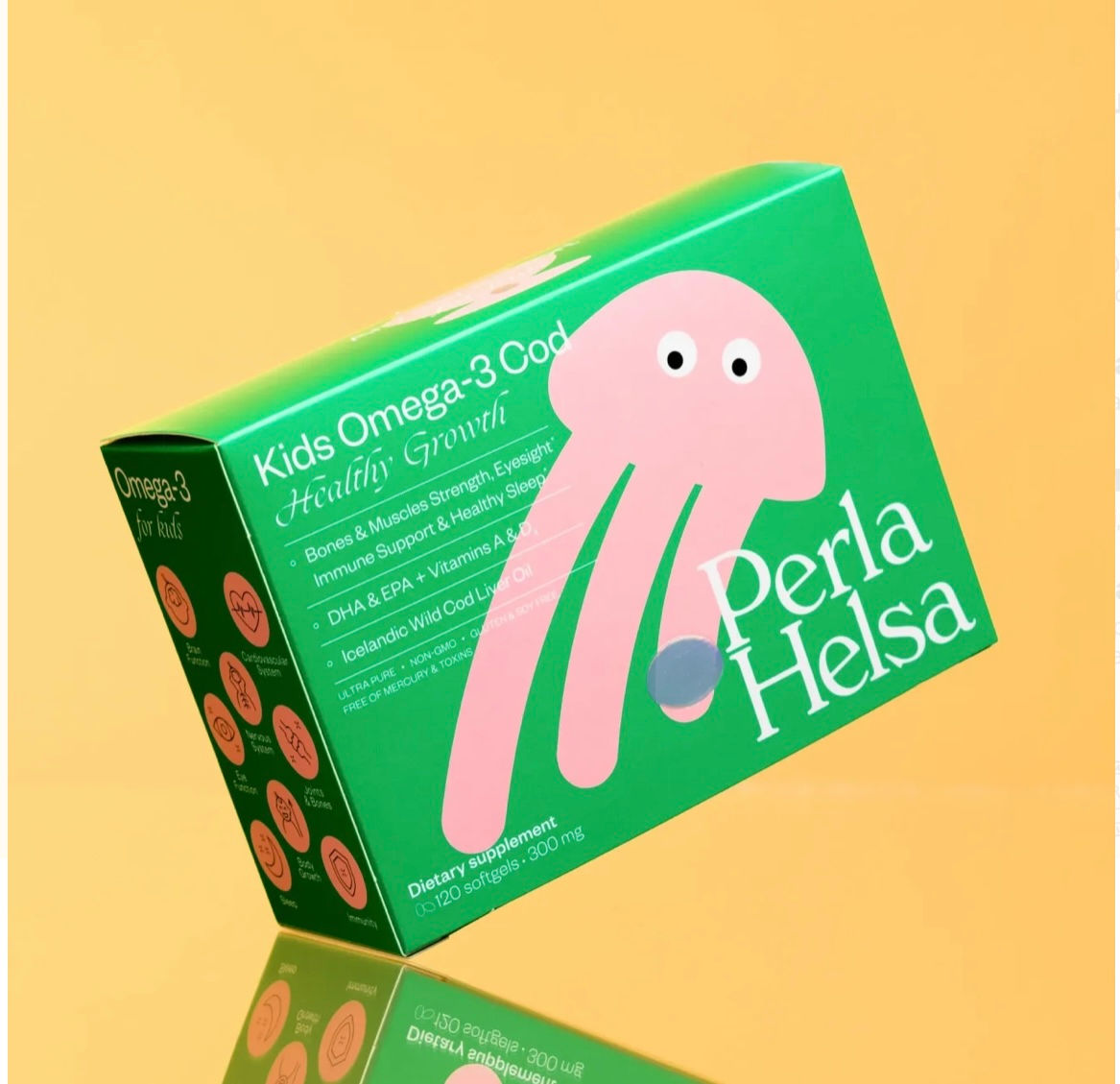 Perla Helsa KIDS Омега-3 із Тріски з вітамінами А і D3 120 шт