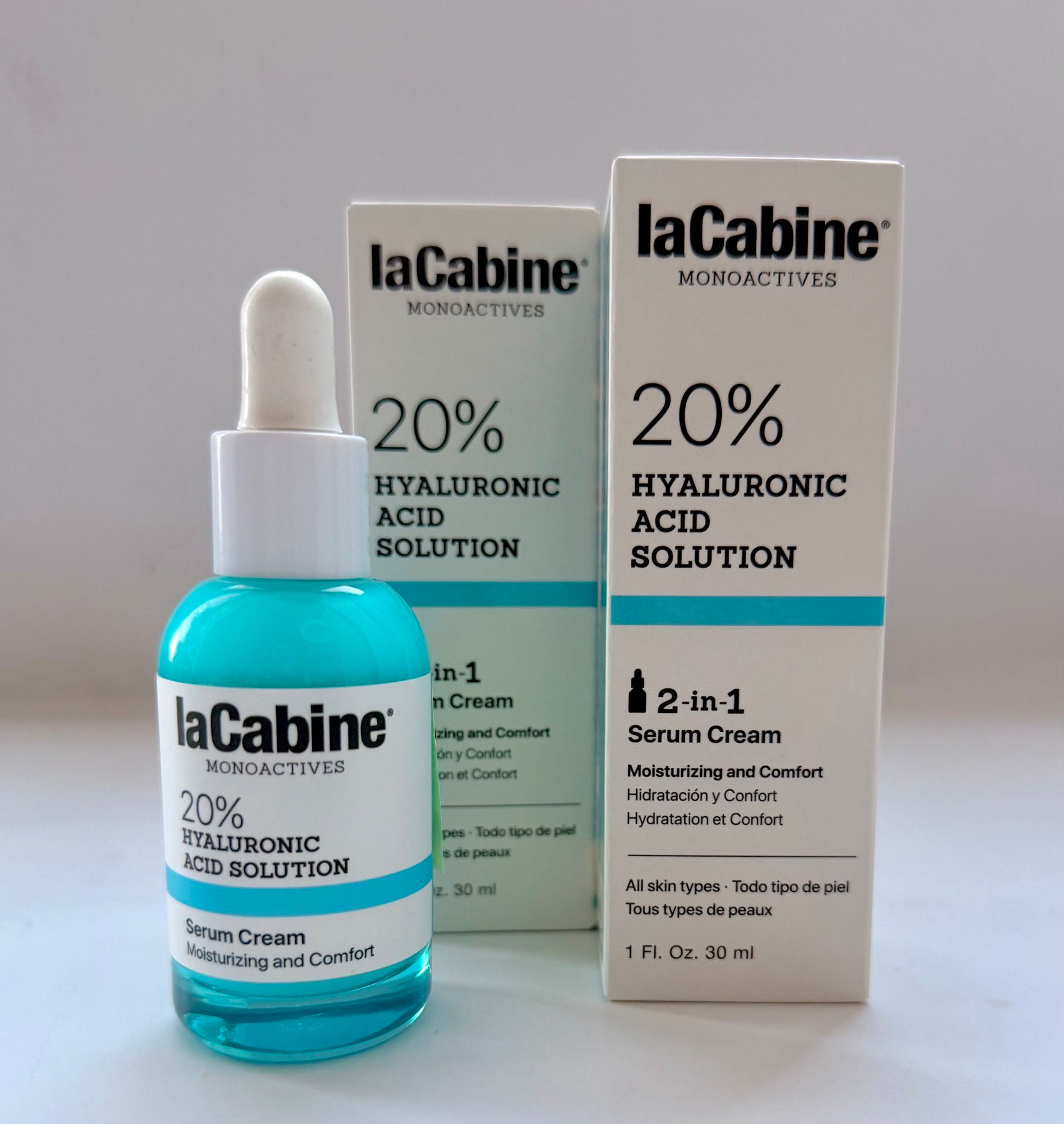 LaCabineЗволожуюча крем-сироватка для обличчя 20% гіалуронової кислоти 30ml