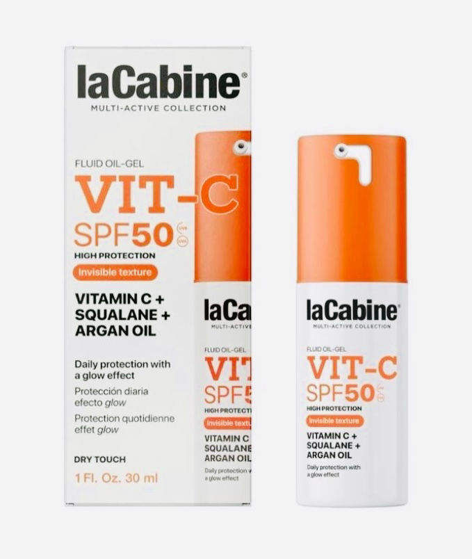 LaCabineСонцезахисний гель-флюїд для обличчя з Vit-C SPF50 Fluid Sunscreen 30ml