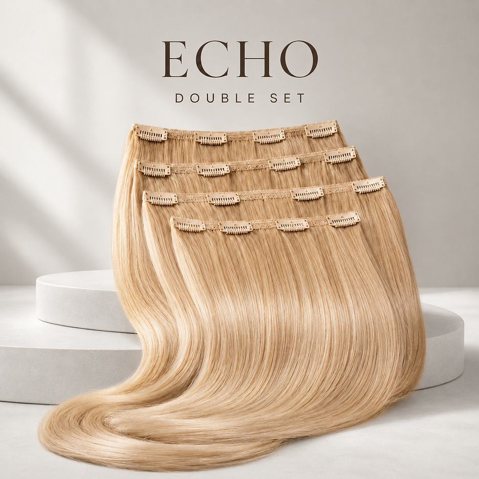 Echo Double Set Remy Clip-In Hair Extensions — product view