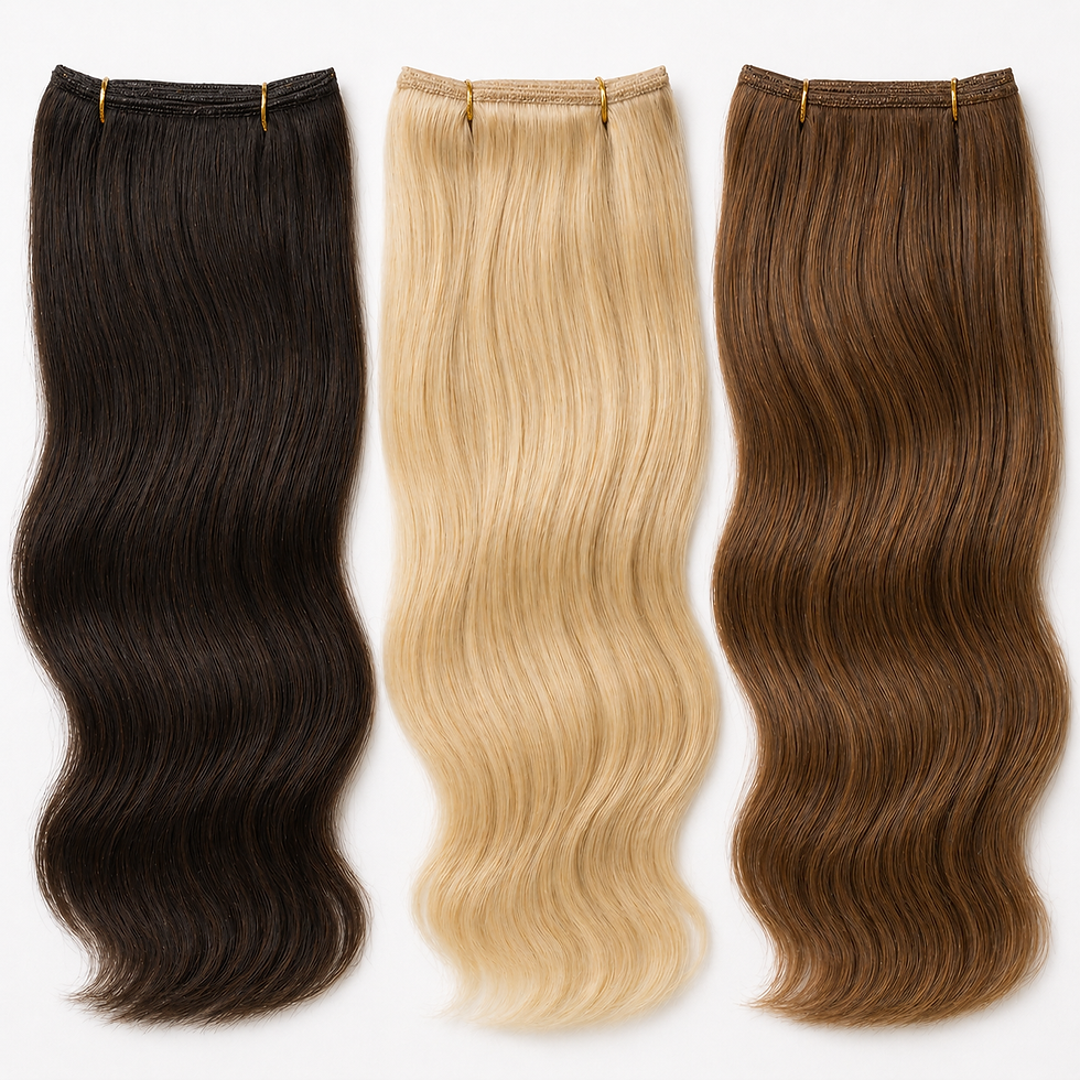 Echo Silky Remy Double Drawn Weft Hair Extensions — product view