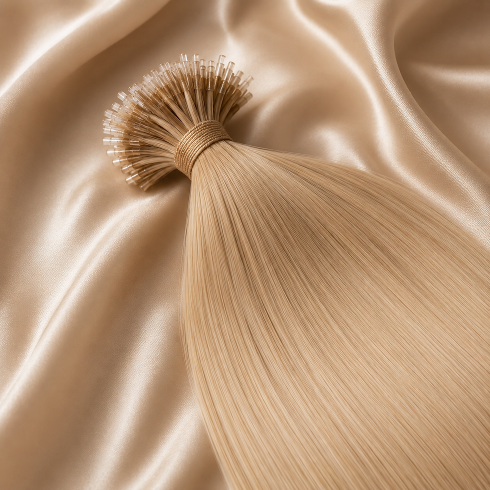 Echo Nano Tip Human Hair Extensions, 100 Strands — detail view 2