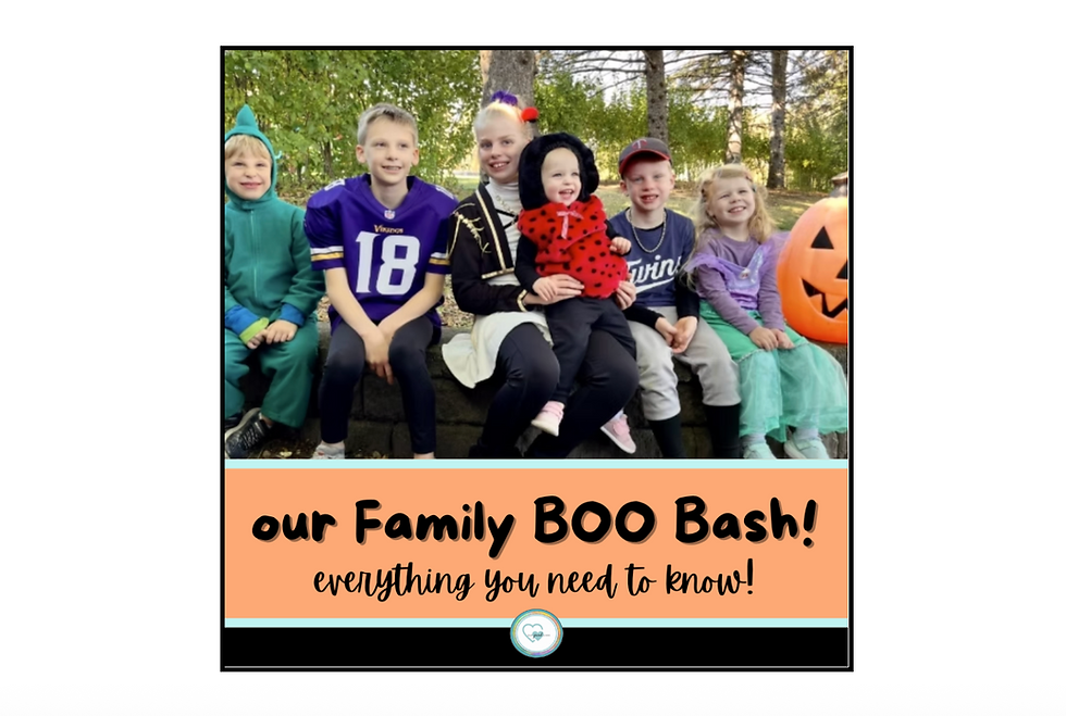 our family BOO Bash! everything you need to know!