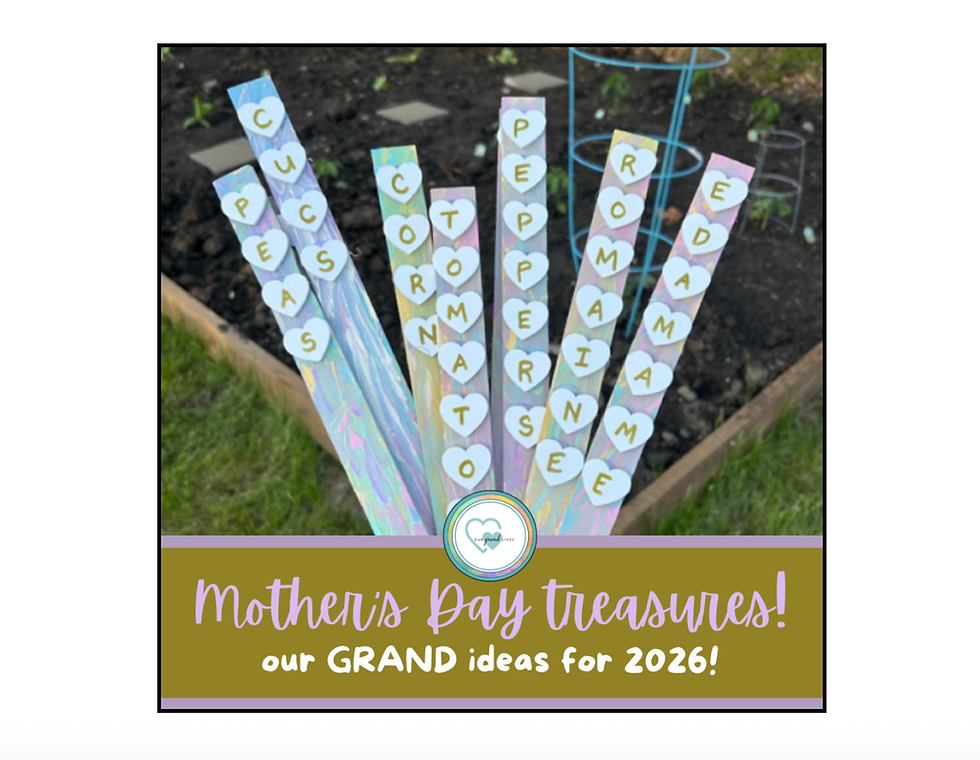 Mother's Day treasures!  our GRAND ideas for 2026!