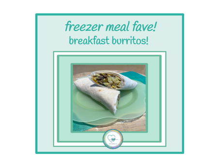 freezer meal fave!  breakfast burritos!