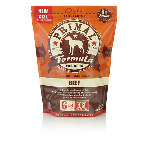 PRIMAL FROZEN BEEF PATTIES 6LB thepawspa