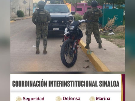 En Mazatlán, el Grupo Interinstitucional recupera tres motocicletas con reporte de robo