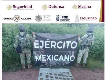 En distintos hechos en Culiacán y Concordia, el Grupo Interinstitucional asegura un arma, cargadores, cartuchos y ropa táctica