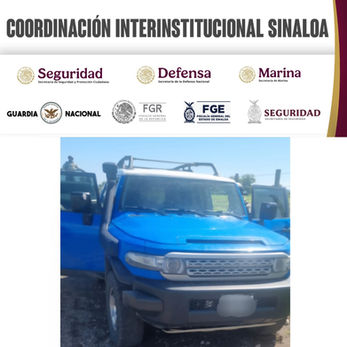 En Culiacán, el Grupo Interinstitucional asegura 2 vehículos