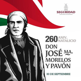 Hoy recordamos el nacimiento de José María Morelos y Pavón "Siervo de la Nación", sacerdote, militar insurgentes y patriota que lideró la segunda etapa de la Independencia de México.#SSPSinaloa