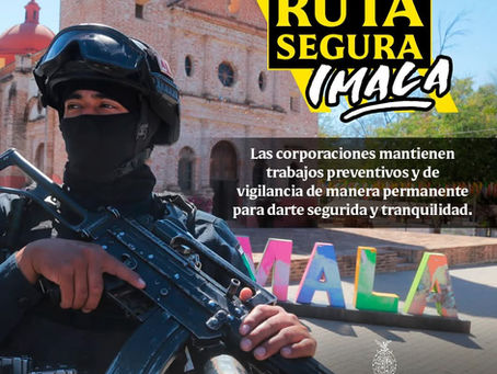 Autoridades de los tres órdenes de Gobierno realizan trabajos preventivos para una #RutaSegura a #Imala.