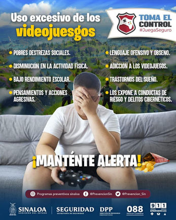 La Secretaría de Seguridad Pública Estatal, a través de la Dirección de Programas Preventivos lleva a cabo la campaña Toma el Control