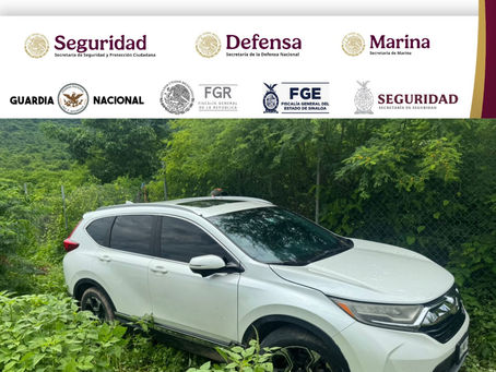 En Culiacán, el Grupo Interinstitucional recupera vehículo con reporte de robo reciente