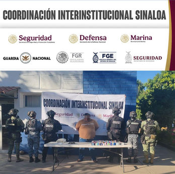 Grupo Interinstitucional detiene a un civil y asegura un arma de fuego, droga y vapeadores en Culiacán