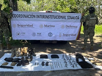 Grupo Interinstitucional asegura en Concordia un vehículo blindado, cargadores, cartuchos y equipo táctico