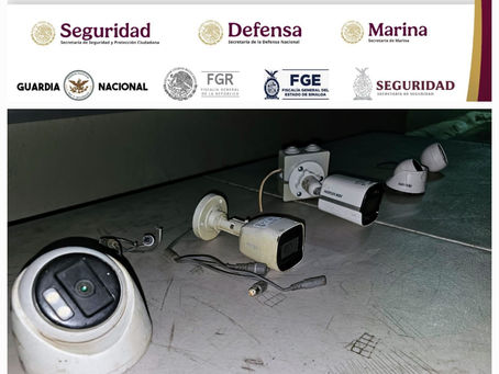 En Navolato, Grupo Interinstitucional realiza operativo para el retiro de cámaras de videovigilancia instaladas de manera irregular