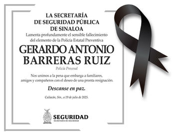 Nos unimos a la pena que embarga a familiares y amigos ante esta irreparable pérdida. Descanse en paz 🕊️