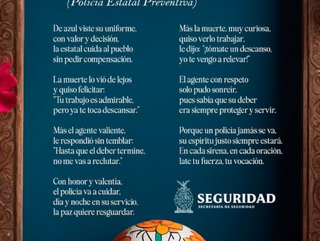 Como un homenaje y honra a la memoria de las y los policías caídos, así como de personal administrativo, las subsecretarías y direcciones de la #SSPSinaloa instalaron altares de muertos.