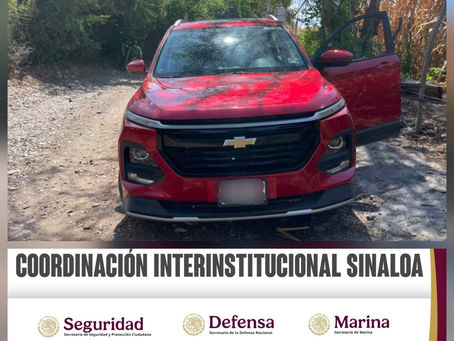 En recorridos de seguridad, Grupo Interinstitucional recupera vehículo con reporte de robo