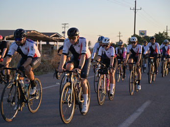 Participantes de la Rodada Rosa llegaron a la meta en #Altata