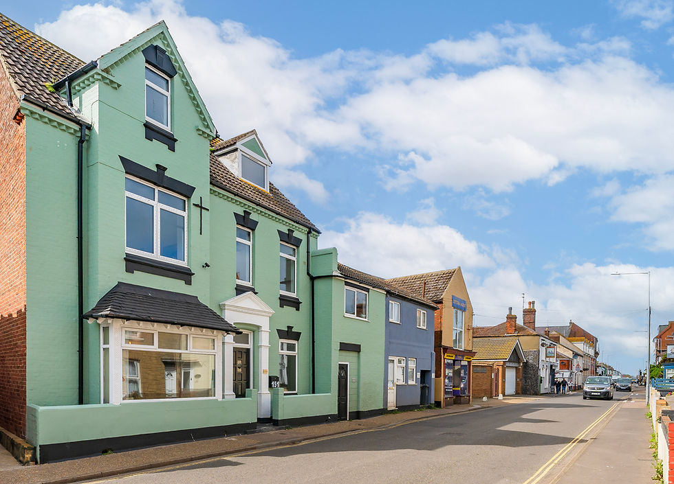 The Villa, as seen from the street