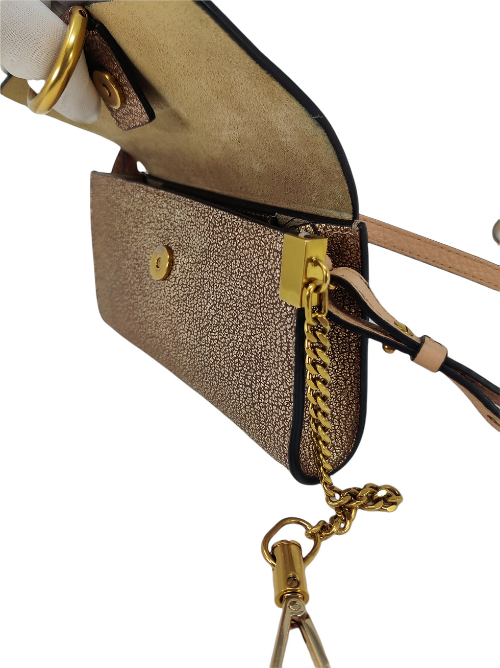 Thumbnail: Chloe Faye Leather Small Shoulder Bag - Brown
