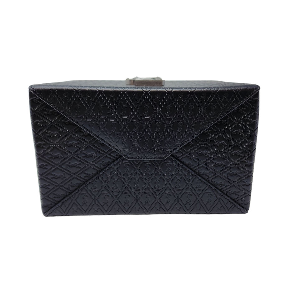 Thumbnail: Saint Laurent Calfskin Monogram Take Away Box - Black