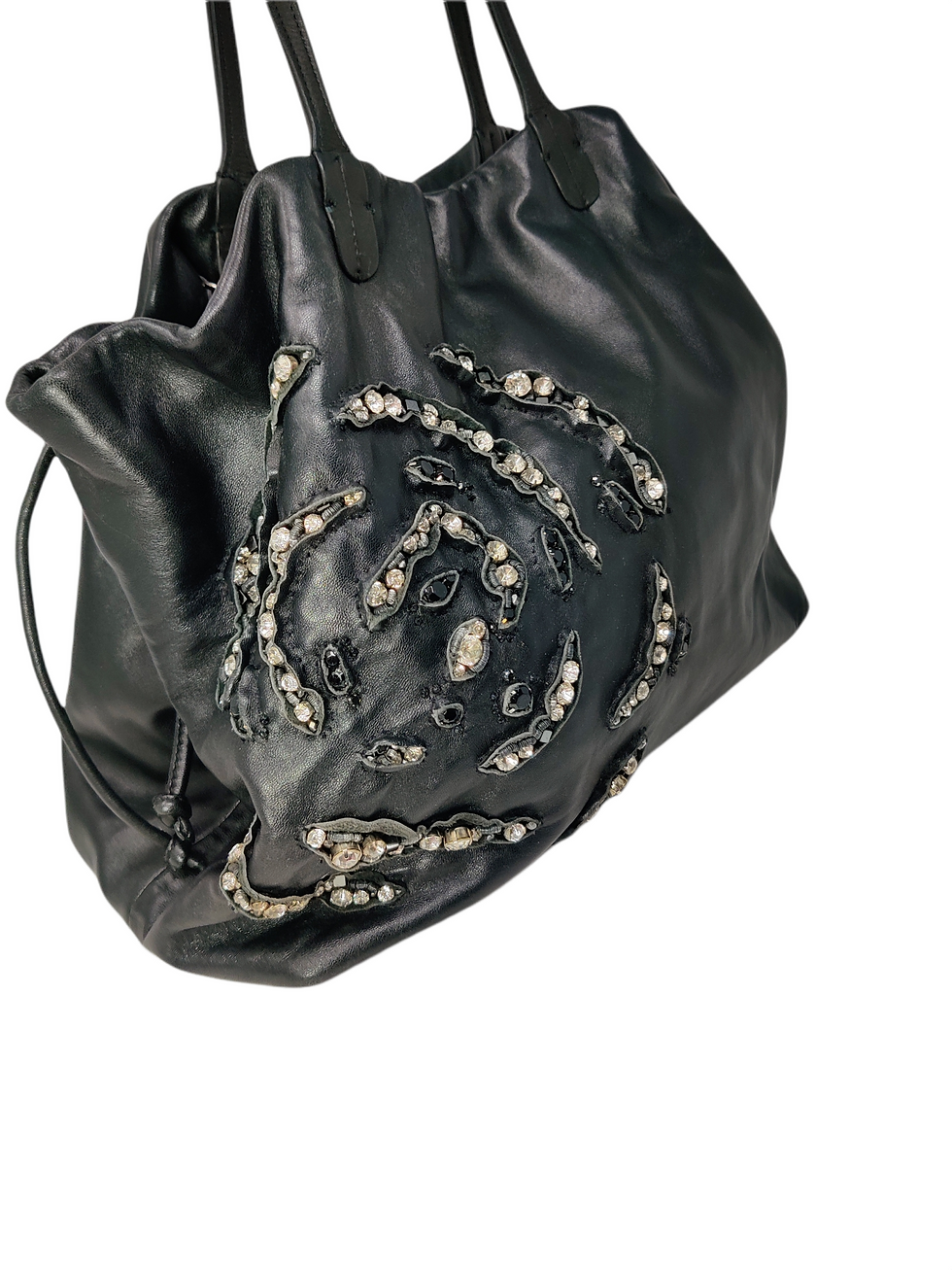 Thumbnail: Valentino Vintage Jewel Embellished Tote Bag
