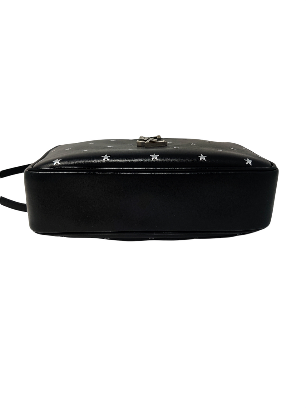 Thumbnail: YSL Black Leather Star Printed Lou Camera Bag
