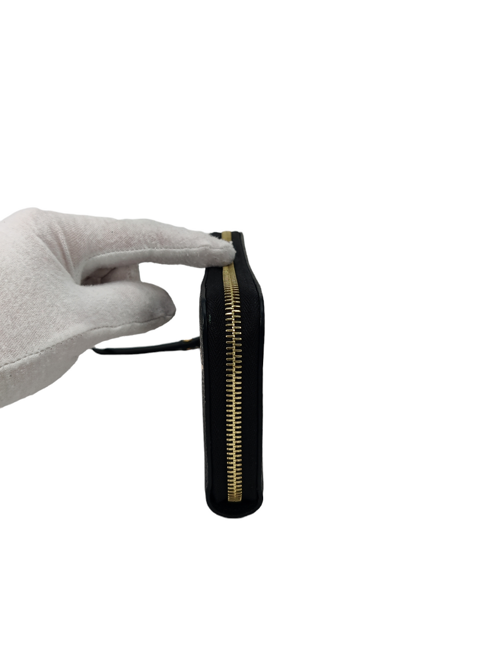Thumbnail: Louis Vuitton Empreinte Monogram Zippy Wallet Black and Beige