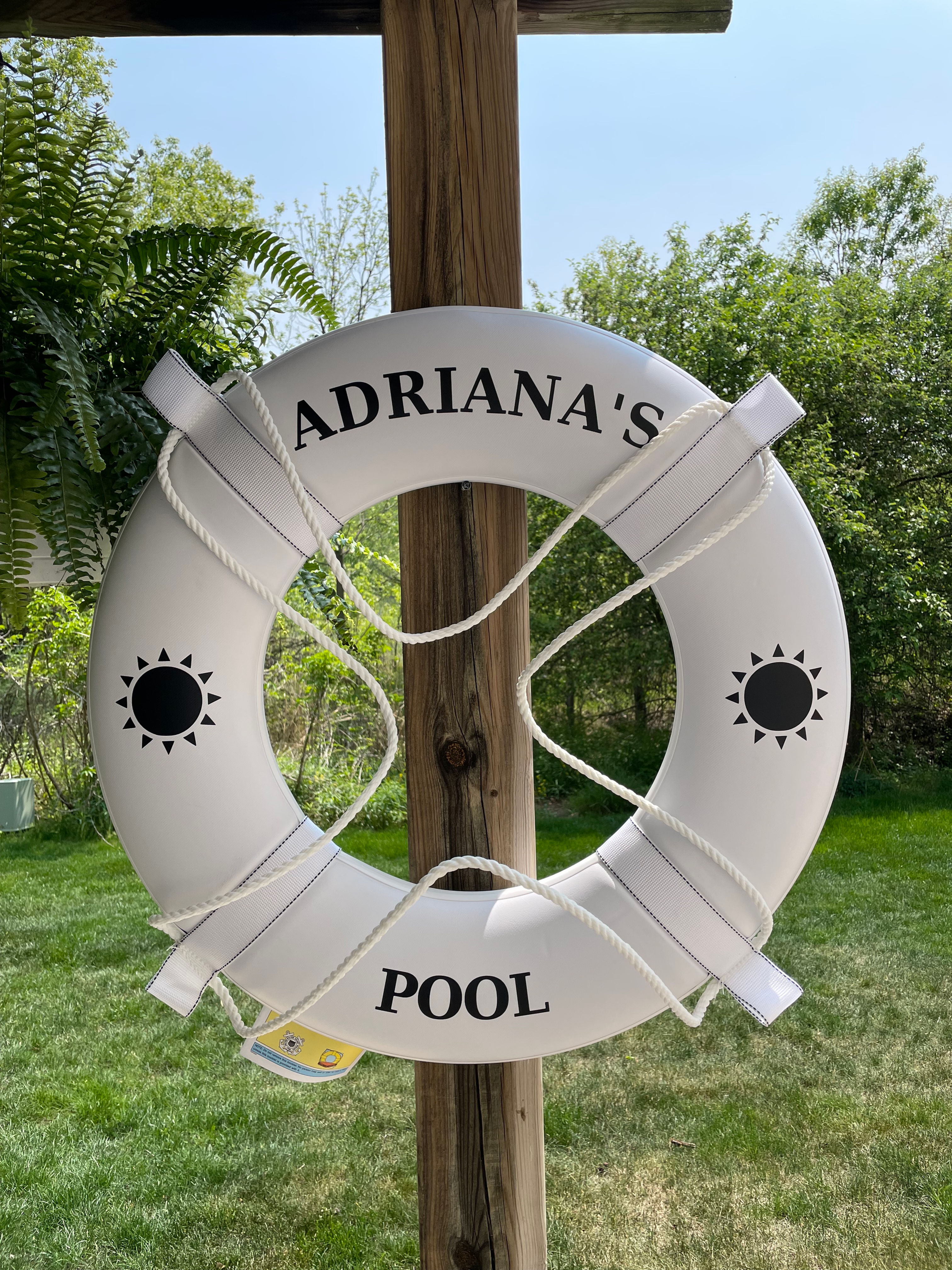 USCG Approved Ring with Customization and Suns