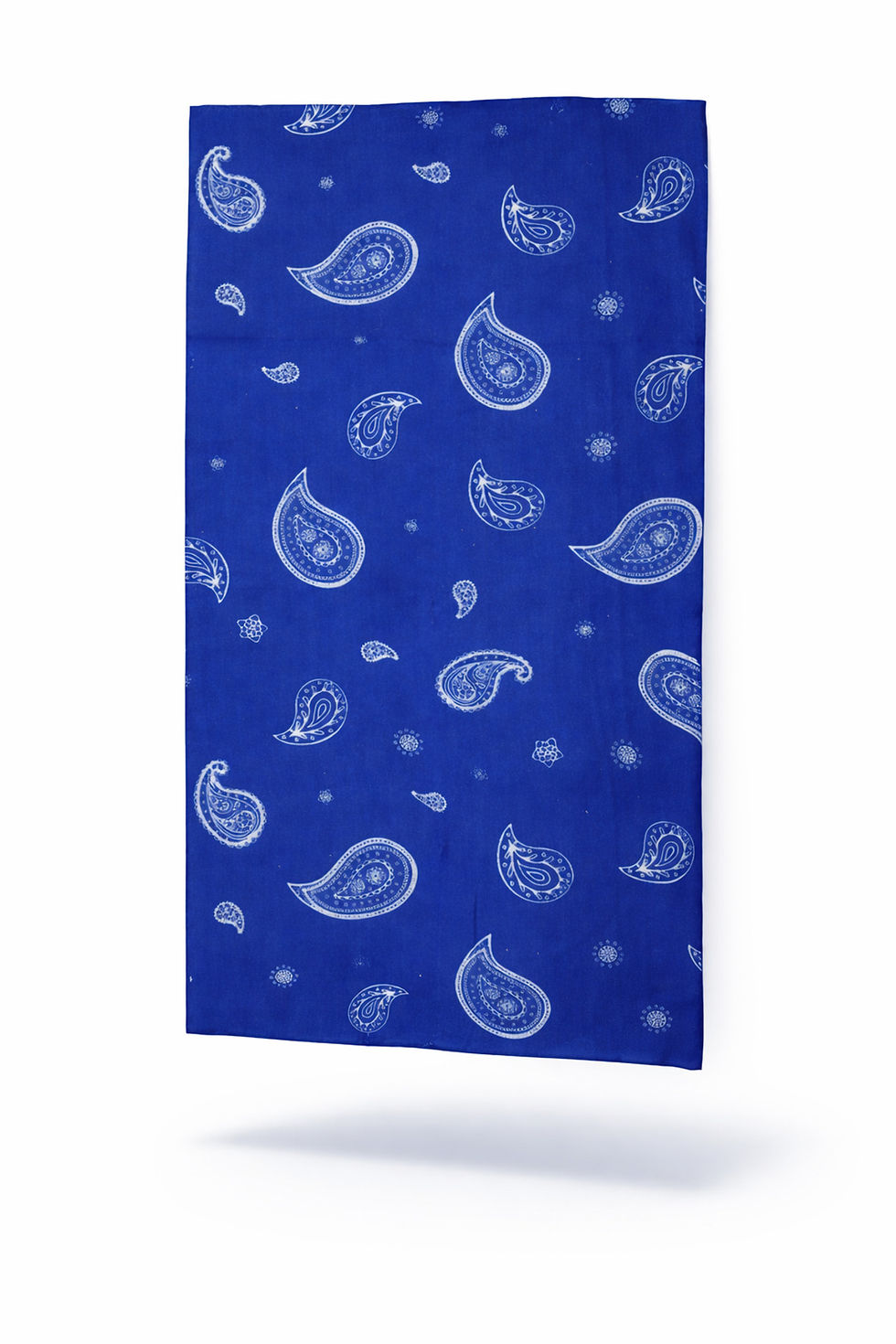 Küçük resim: Mavi Şal Desenli Çok Amaçlı Esnek Bandana & Boyunluk – Unisex