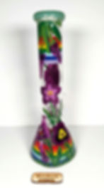 Main rear view of the "Lavender Love" 10" bong