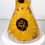 Thumbnail: Close up of the hand-painted golden sunflowers on the body of the "Golden Sunflower 8" Bong"