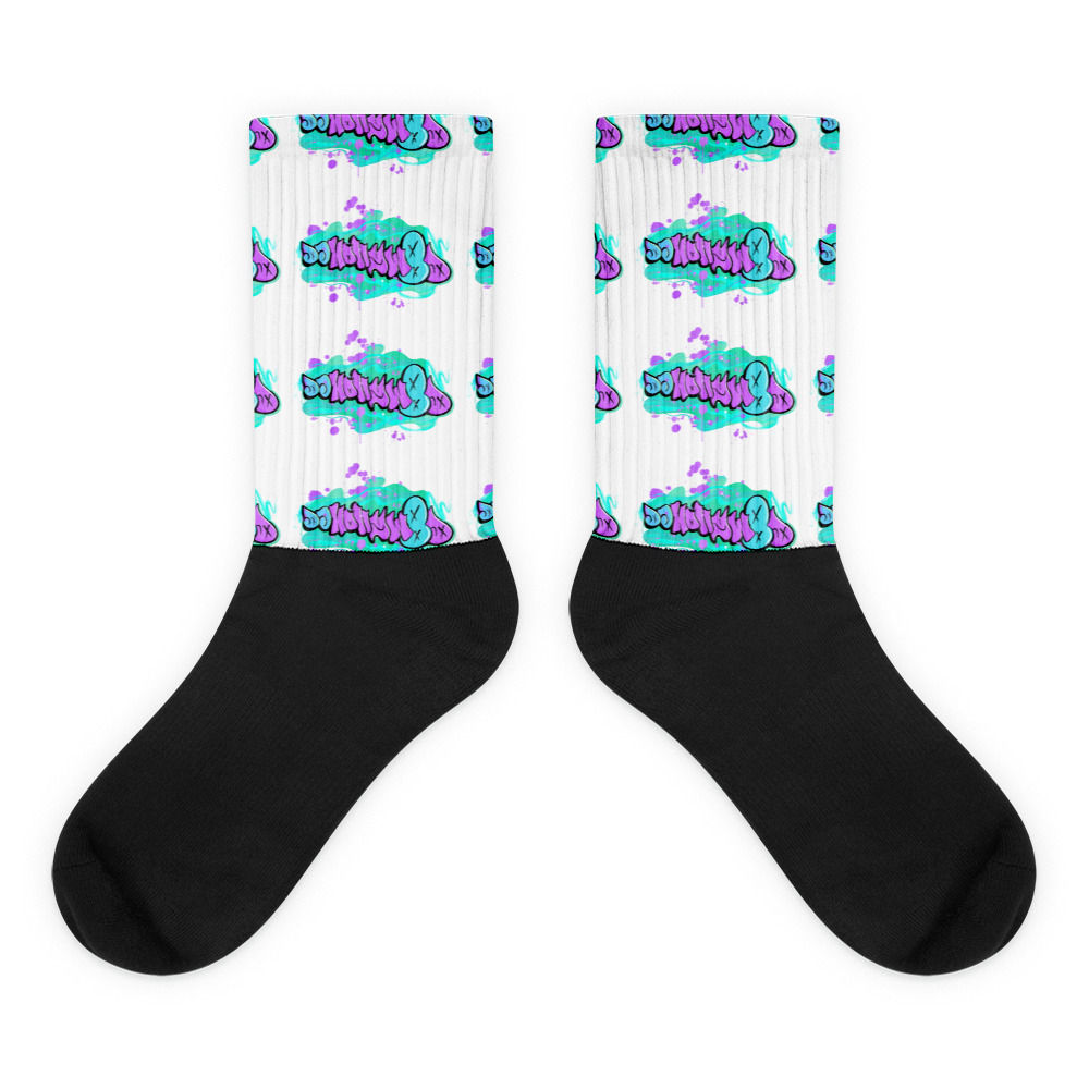 DJHollyW8D Graffiti -  Multi - Logo Socks