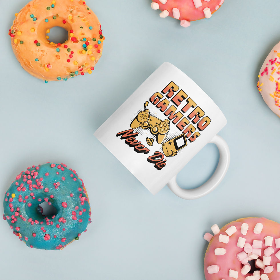 Thumbnail: Retro Gamers Never Die mug