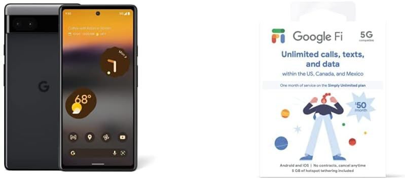 Thumbnail: Google Pixel 6a - 5G Android Phone - Unlocked Smartphone with 12 Megapixel Came
