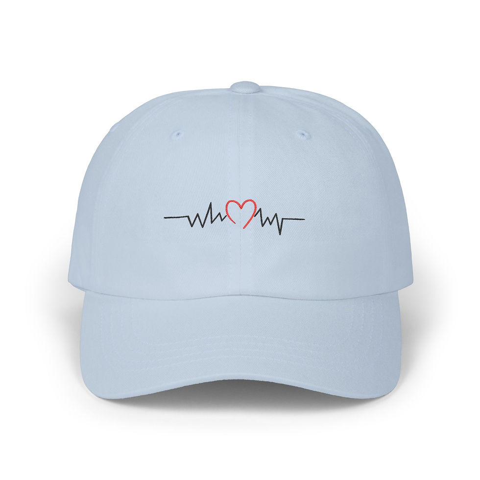 Thumbnail: Cheeky Chinchilla Heartbeat Dad Hat - Funny  Gift Cap, Cute Dad Caps, Embroider