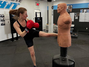 Nadine à la boxe