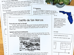 Worksheets about Castillo de San Marco