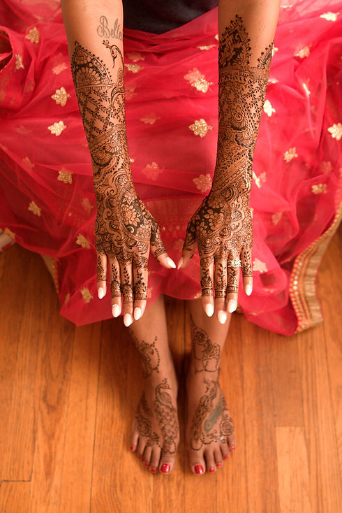 Bridal henna design by I felt Design Studio