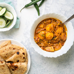 Kelangu curry/pirattal (Potato curry)