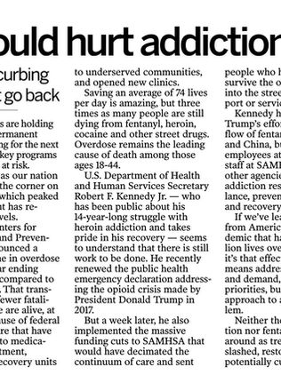 Federal Funding Cuts to Addiction Programs Are Dangerous