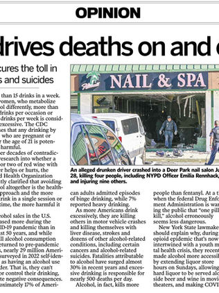 Alcohol Drives Deaths On & Off Roads