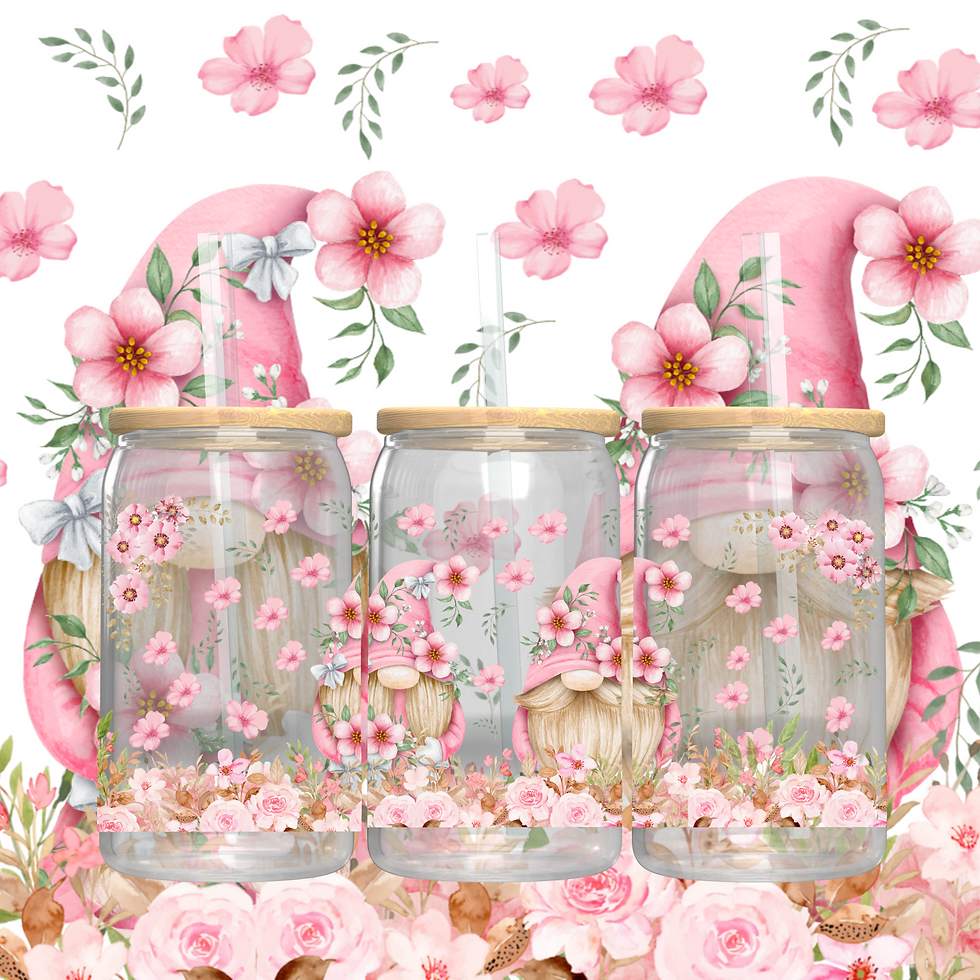 16oz Libbey UV DTF Wrap - Gnomes