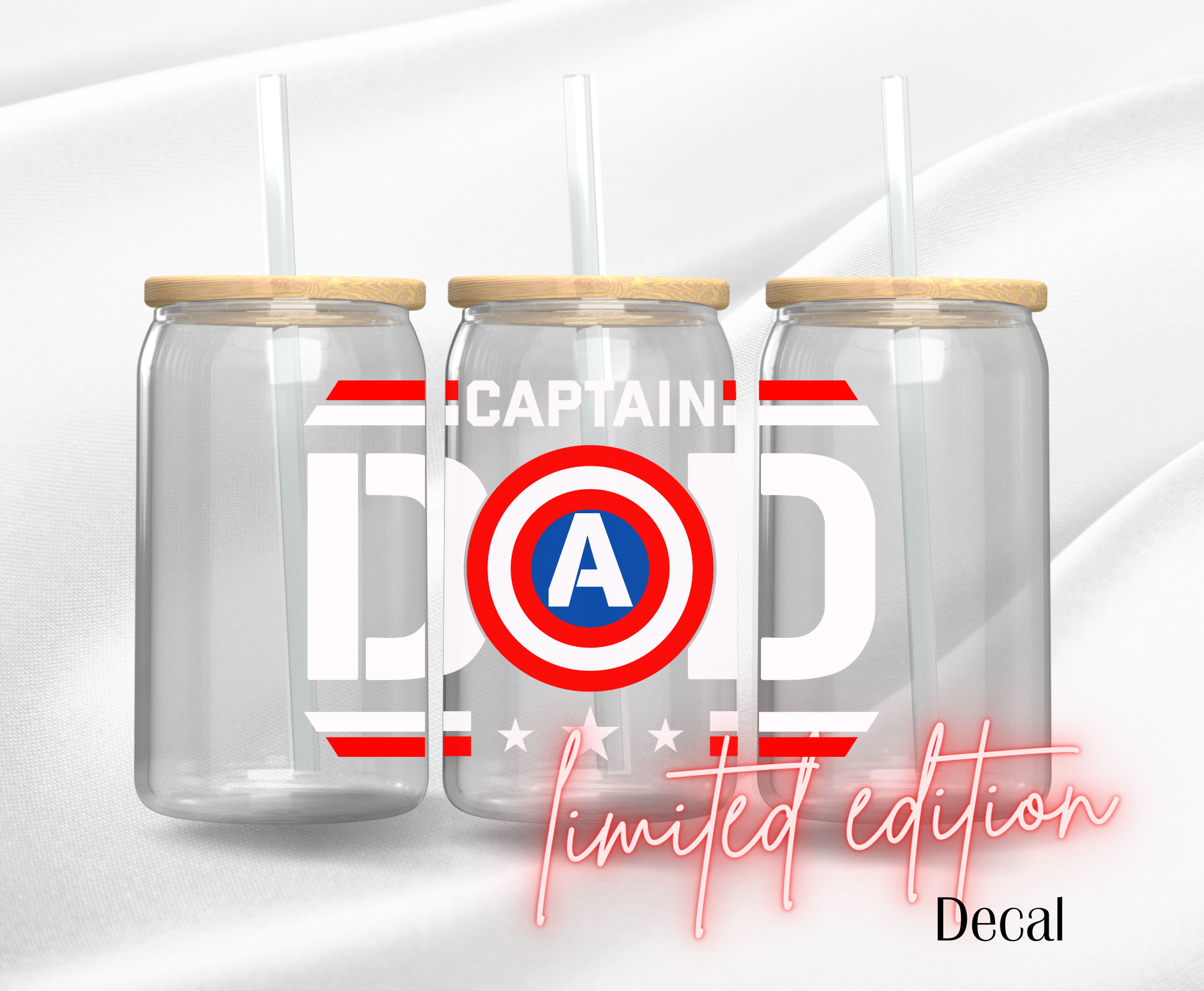 Captain Dad - Premium UV DTF DECAL